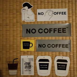 ノーコーヒー(NO COFFEE)のNO COFFEEステッカー9枚セット(しおり/ステッカー)