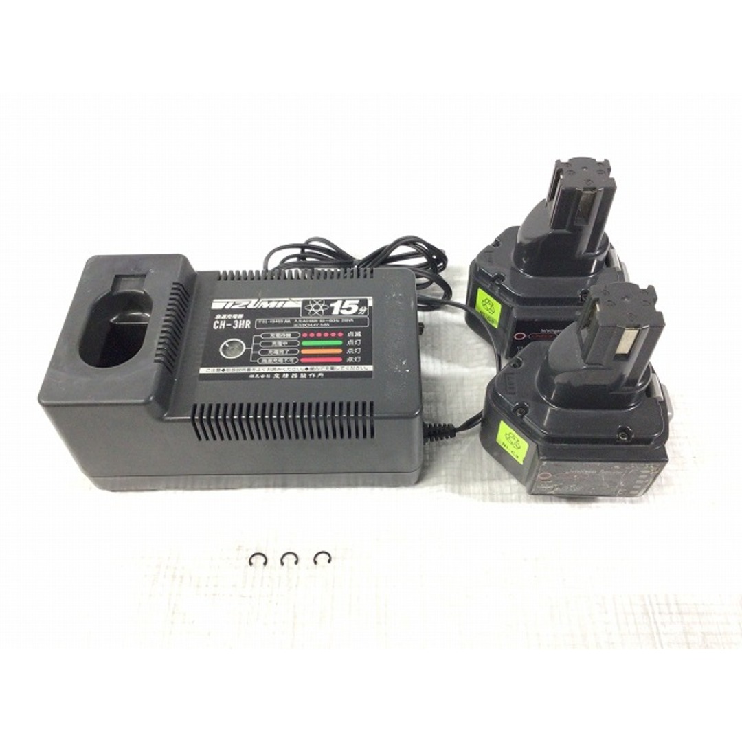 ☆中古品☆ IZUMI イズミ 泉精器 14.4V 電動油圧式ケーブルカッター REC-30YC3 バッテリー2個 充電器 切断機 ワイヤーカッター 89830 自動車/バイクのバイク(工具)の商品写真