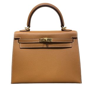 エルメス(Hermes)の　エルメス HERMES ケリー25 外縫い B刻印 ゴールド/GD金具 エプソン レディース ハンドバッグ(ハンドバッグ)