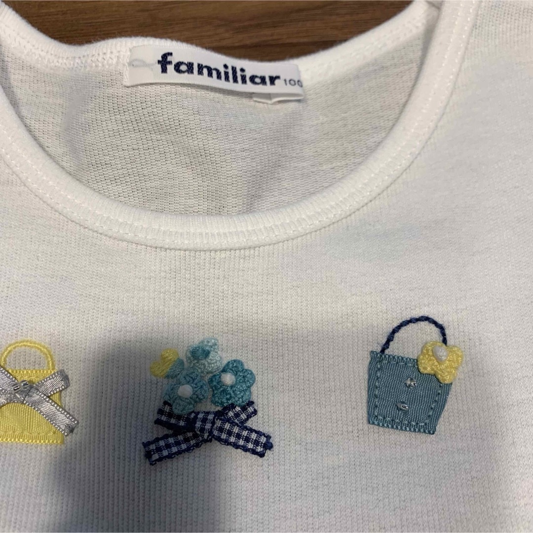 familiar(ファミリア)のファミリア　半袖ワンピース　100 キッズ/ベビー/マタニティのキッズ服女の子用(90cm~)(ワンピース)の商品写真