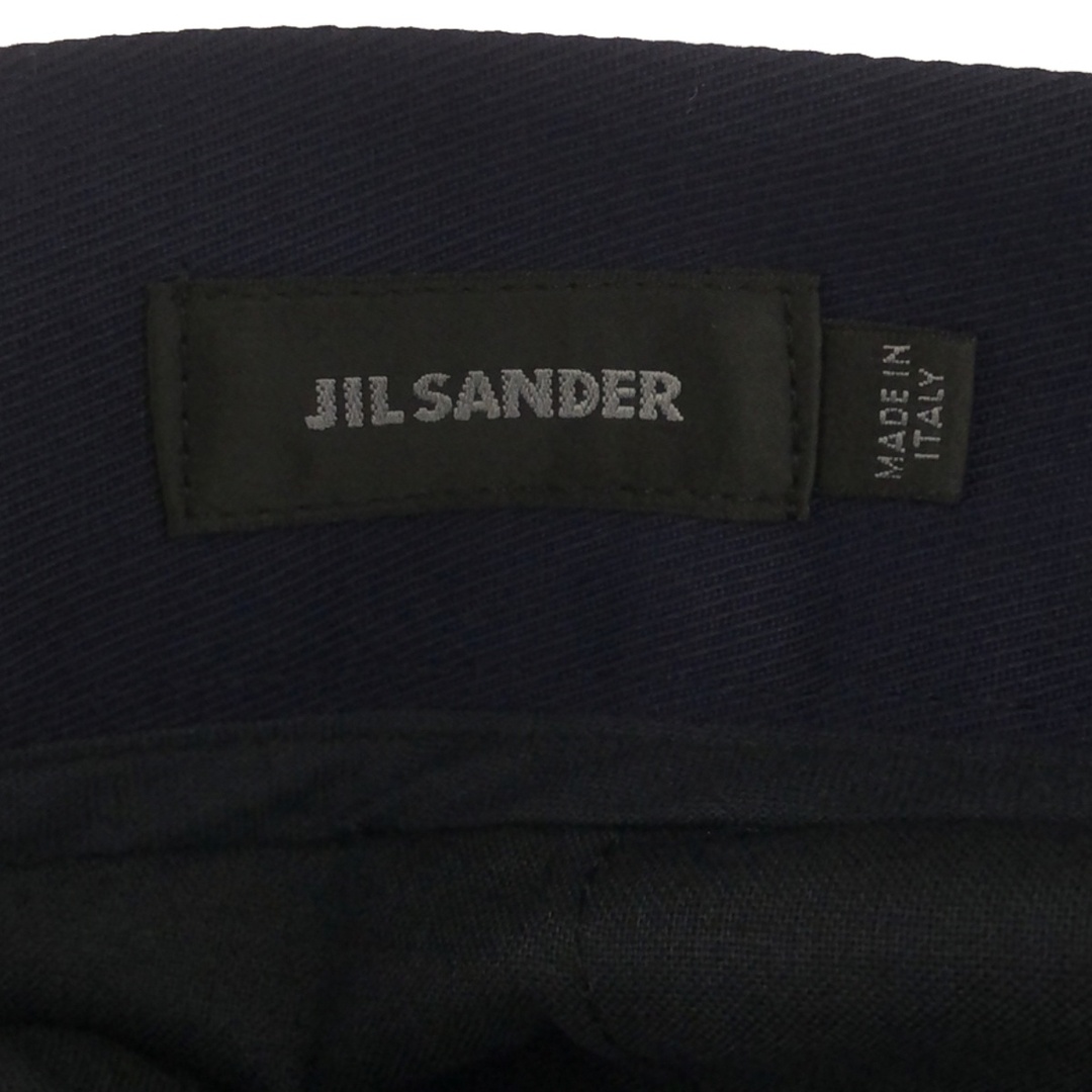Jil Sander(ジルサンダー)のJIL SANDER ジルサンダー 14SS サイドライン コットンストレッチスラックスパンツ MF250802 ブルー 46 メンズのパンツ(その他)の商品写真