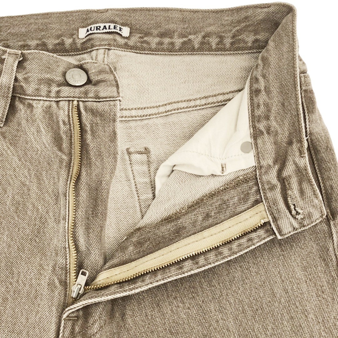 AURALEE - AURALEE オーラリー 22SS HARD TWIST FADED BROWN DENIMN 5P PANTS デニムパンツ A22SP03MD ブラウン 25 AURALEE - AURALEE オーラリー 22SS HARD TWIST FADED BROWN DENIMN 5P PANTS デニムパンツ A22SP03MD ブラウン 25