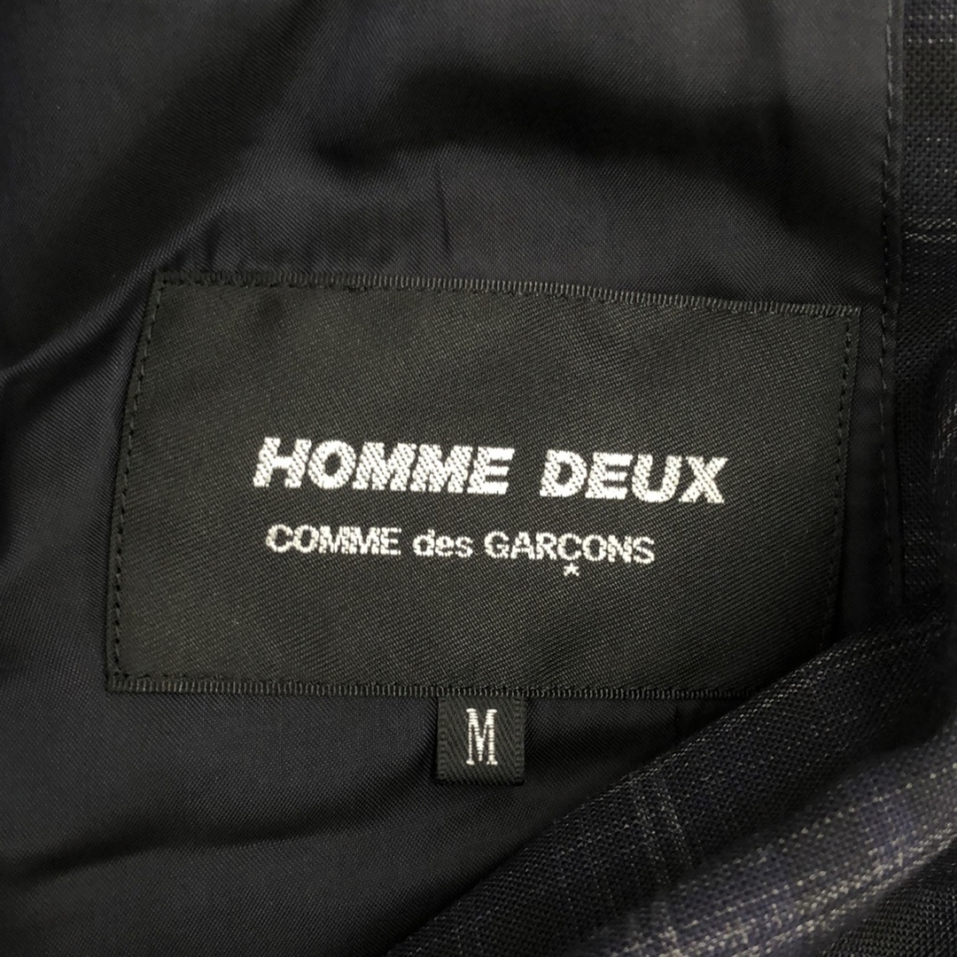 COMME des GARCONS HOMME DEUX(コムデギャルソンオムドゥ)のCOMME des GARCONS HOMME DEUX コムデギャルソンオムドゥ 19SS チェック柄 ウール3Bテーラードジャケット DC-J023 パープル系 M メンズのジャケット/アウター(テーラードジャケット)の商品写真