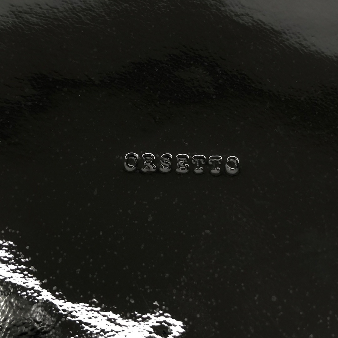 ORSETTO(オルセット)のORSETTO オルセット GEL エナメルショッピングバッグ  ブラック レディースのバッグ(その他)の商品写真