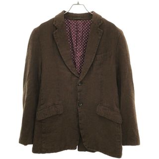 コムデギャルソンオム(COMME des GARCONS HOMME)のCOMME des GARCONS HOMME コムデギャルソンオム 11AW ウール縮絨 ストライプテーラードジャケット HH-J001 ブラウン M(テーラードジャケット)