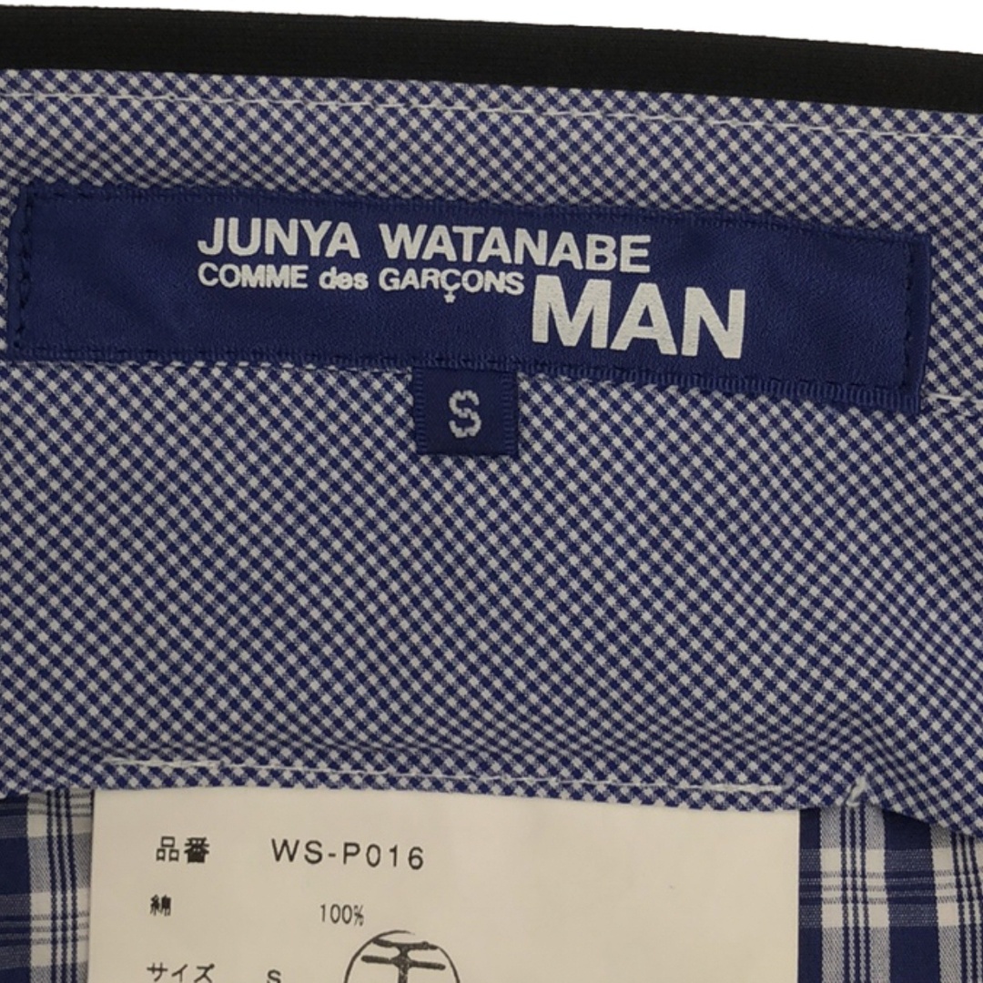 JUNYA WATANABE MAN(ジュンヤワタナベマン)のJUNYA WATANABE COMME des GARCONS MAN ジュンヤワタナベ コムデギャルソンマン 17SS コットンスラックスパンツ WS-P016 ブラック S メンズのパンツ(その他)の商品写真