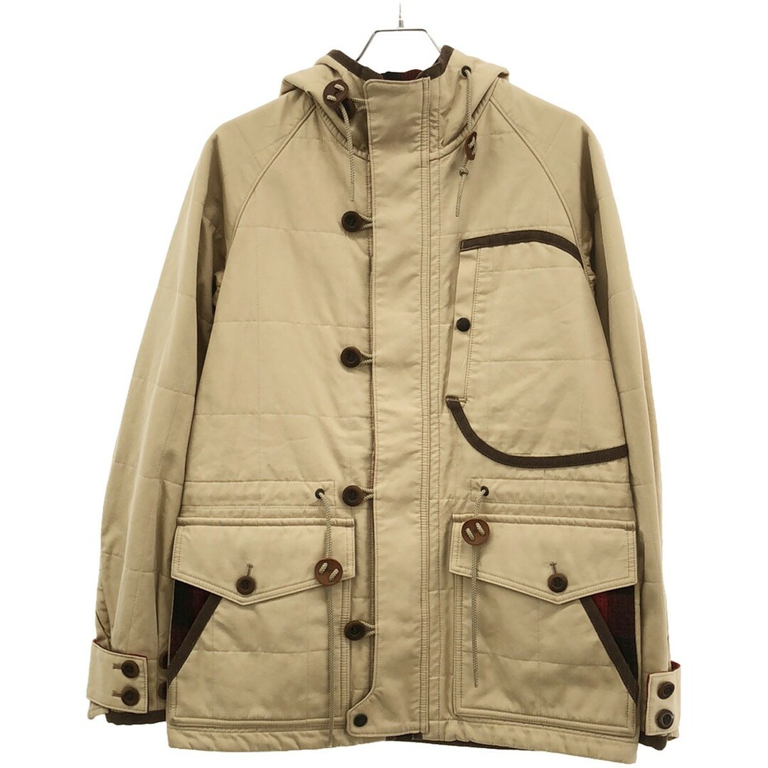 COMME des GARCONS HOMME(コムデギャルソンオム)のCOMME des GARCONS HOMME コムデギャルソンオム 13AW コットンフーデッドジャケット HL-J022 ベージュ S メンズのジャケット/アウター(ピーコート)の商品写真