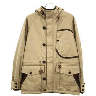 コムデギャルソンオム(COMME des GARCONS HOMME)のCOMME des GARCONS HOMME コムデギャルソンオム 13AW コットンフーデッドジャケット HL-J022 ベージュ S(ピーコート)