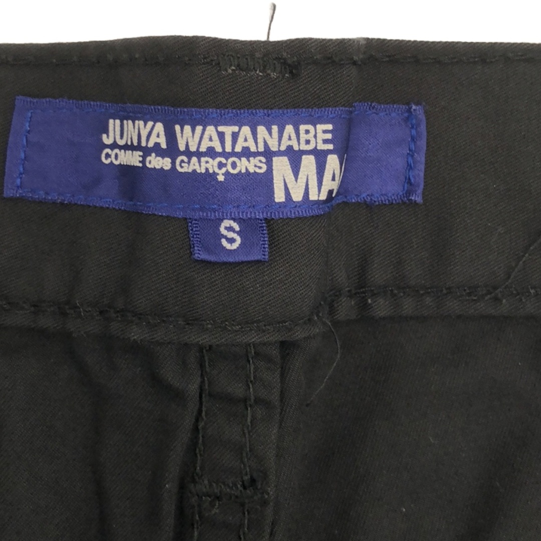 JUNYA WATANABE MAN(ジュンヤワタナベマン)のJUNYA WATANABE COMME des GARCONS MAN ジュンヤワタナベ コムデギャルソンマン 07AW コットンストレートパンツ WT-P004 ブラック S メンズのパンツ(その他)の商品写真