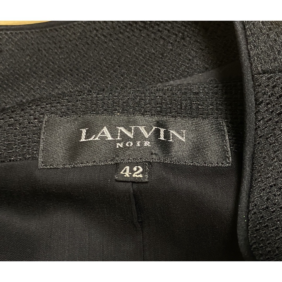 LANVIN NOIR(ランバンノワール)のLANVIN NOIR ランバン ブラック フォーマルスカート 3点セット 42 レディースのフォーマル/ドレス(スーツ)の商品写真