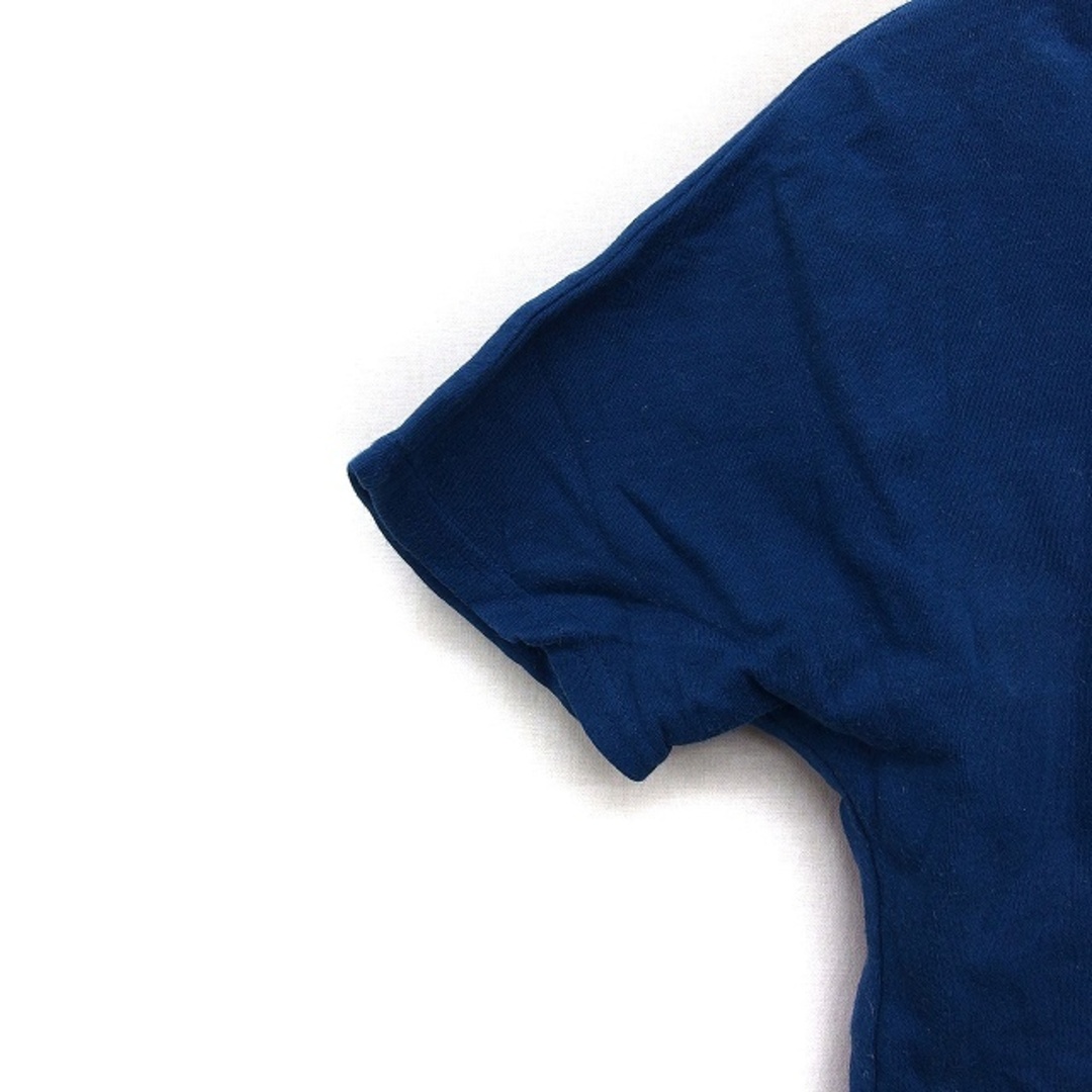 a.v.v(アーヴェヴェ)のアー・ヴェ･ヴェ ミッシェルクラン a.v.v 半袖 カットソー Tシャツ 紺 レディースのトップス(カットソー(半袖/袖なし))の商品写真