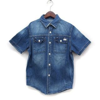 ビラボン(billabong)のビラボン BILLABONG デニム シャツ カジュアル 半袖 色あせ加工 M(シャツ)