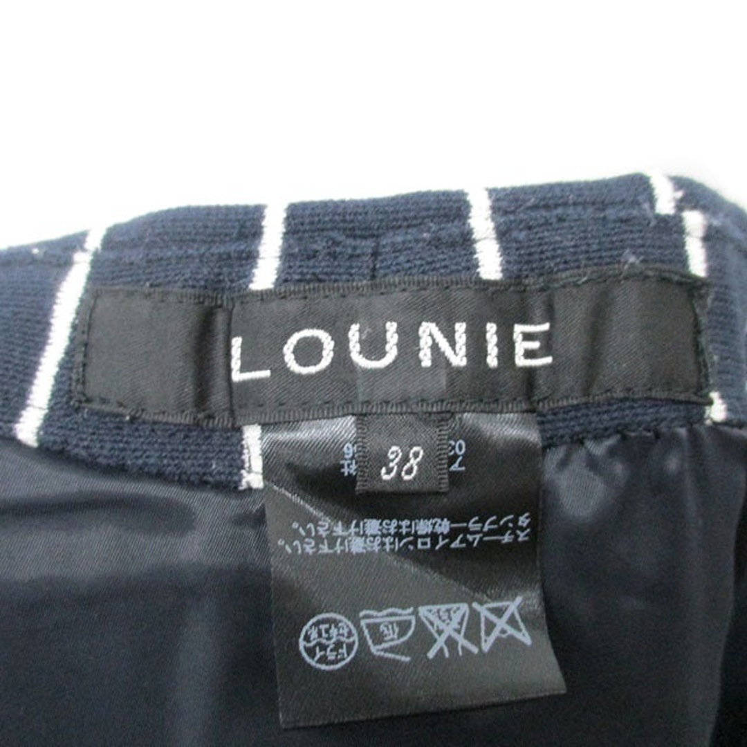 LOUNIE(ルーニィ)のルーニィ LOUNIE タイト スカート ミニ コットン ストライプ 38 レディースのスカート(ミニスカート)の商品写真