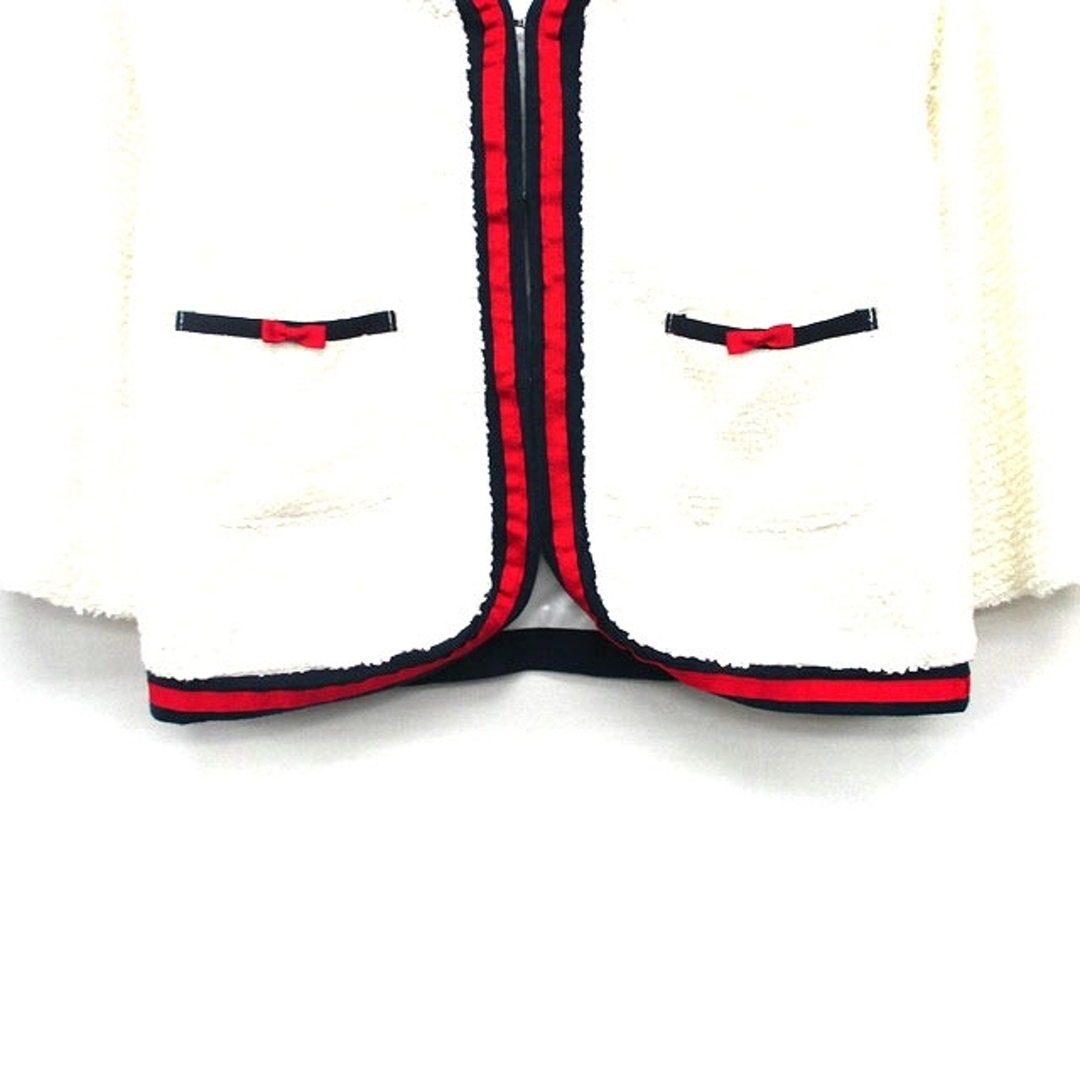 other(アザー)のC.C.T CROSS ノーカラー ジャケット 七分袖 シンプル 38 ホワイト レディースのジャケット/アウター(その他)の商品写真