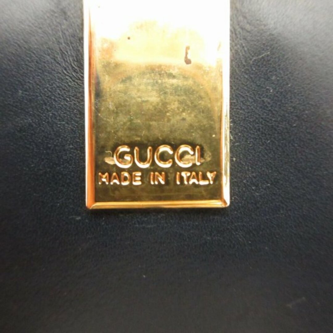 Gucci(グッチ)のグッチ GUCCI 留め具 長財布 ウォレット GG金具 紺 ネイビー 0415 メンズのファッション小物(長財布)の商品写真