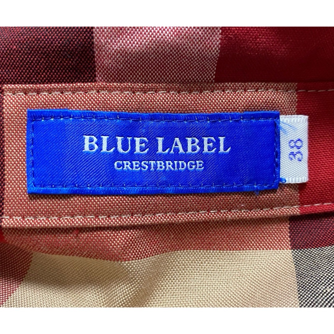 BLUE LABEL CRESTBRIDGE(ブルーレーベルクレストブリッジ)のBLUE LABEL CRESTBRIGE シャツワンピース 38 レディースのワンピース(ひざ丈ワンピース)の商品写真