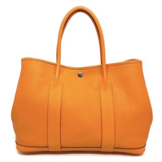 エルメス(Hermes)のエルメス HERMES ガーデンパーティPM ガーデンパーティ PM ガーデンパーティ36 ガーデンパーティー バッグ トートバッグ ネゴンダ オレンジ オレンジ シルバー金具(トートバッグ)