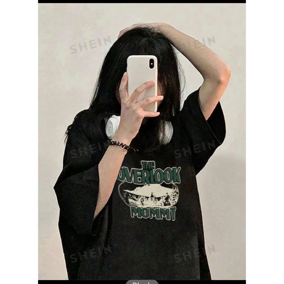 SHEIN(シーイン)の未使用　ロゴTシャツ レディースのトップス(Tシャツ(半袖/袖なし))の商品写真