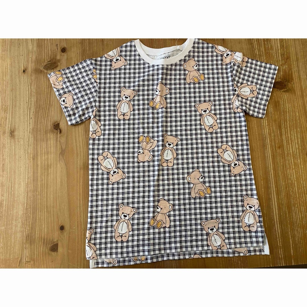 NEXT(ネクスト)のタグ付き未使用品 next 半袖Tシャツ 3枚 ベア サイズ5-6yrs キッズ/ベビー/マタニティのキッズ服女の子用(90cm~)(Tシャツ/カットソー)の商品写真