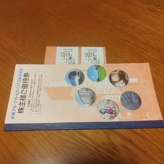 近鉄電車の株主優待乗車券と株主優待券です。2枚セット(鉄道乗車券)