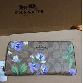 COACH - COACH　長財布　新品　未使用　レディース　花