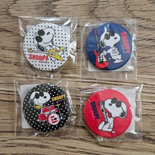 スヌーピー(SNOOPY)のスヌーピー　缶バッジ(ミュージック)　４個セット(バッジ/ピンバッジ)