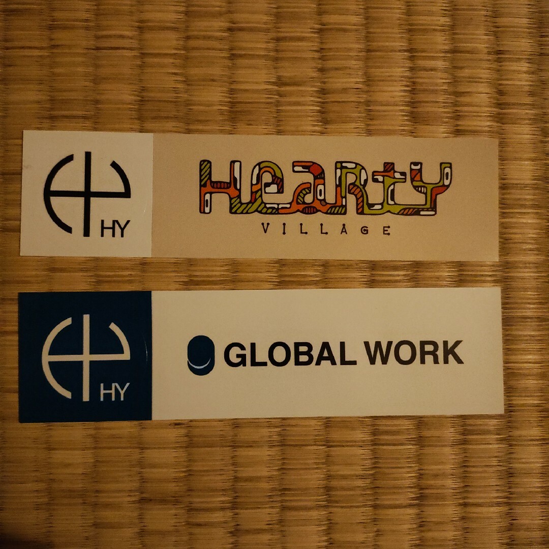 GLOBAL WORK(グローバルワーク)のHY GLOBALWORKコラボステッカー ハンドメイドの文具/ステーショナリー(しおり/ステッカー)の商品写真