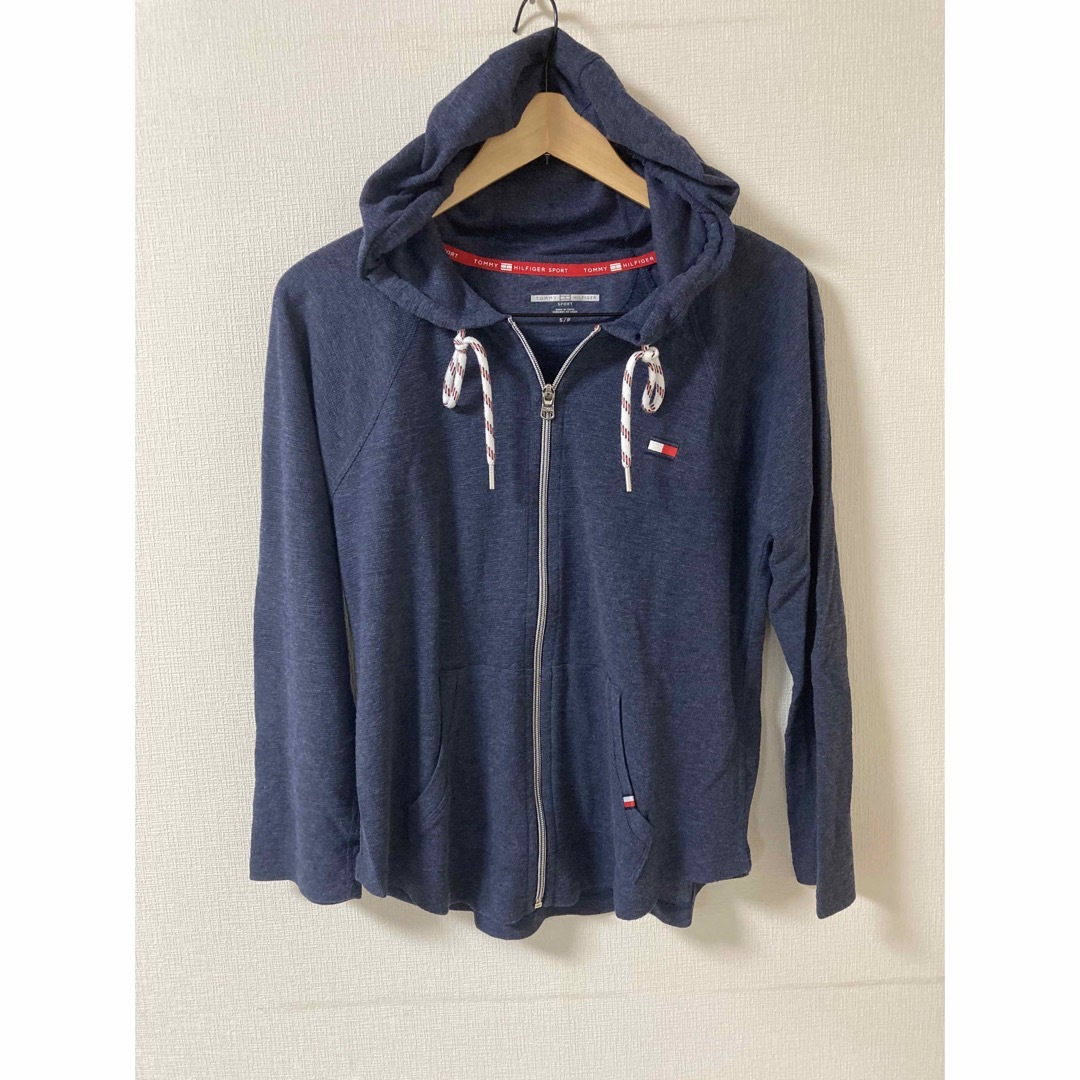 TOMMY HILFIGER(トミーヒルフィガー)の美品 トミーヒルフィガー ジップアップパーカー S レディースのトップス(パーカー)の商品写真