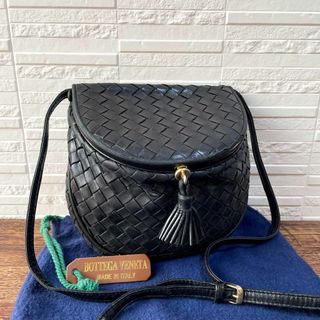 ボッテガヴェネタ(Bottega Veneta)のボッテガ イントレチャート レザー がま口 ショルダー バッグ ポシェット(ショルダーバッグ)