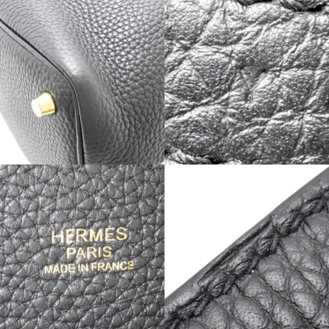 Hermes(エルメス)のHERMES(エルメス) ピコタンロック PM ブラック黒 トリヨンクレマンス ゴールド金具 Y刻印 ハンドバッグ トートバッグ レディース 40802094237【アラモード】 レディースのバッグ(ハンドバッグ)の商品写真