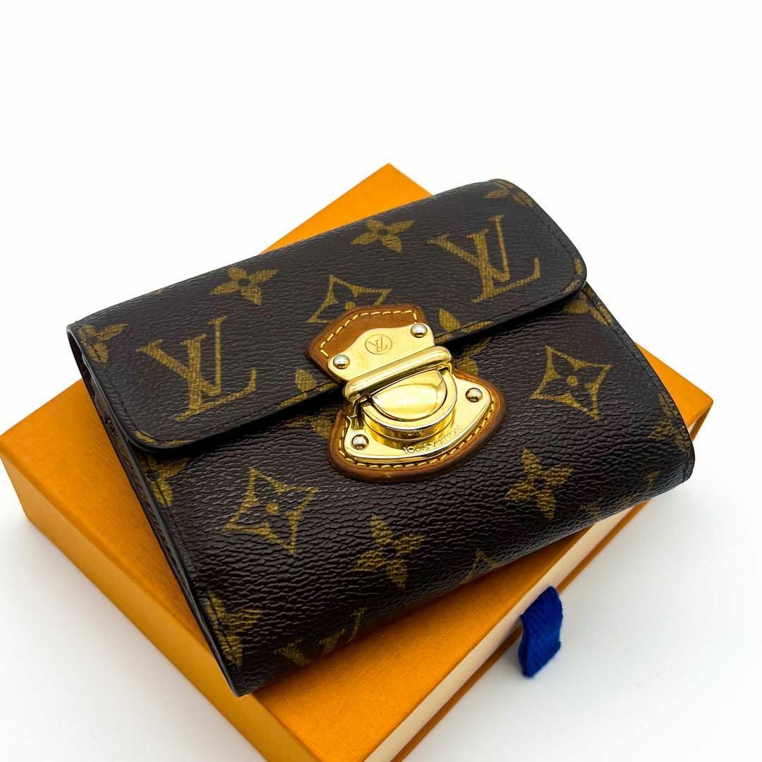 LOUIS VUITTON(ルイヴィトン)の【極美品】ルイヴィトン　ポルトフォイユジョイ　折り財布　モノグラム　茶色 レディースのファッション小物(財布)の商品写真