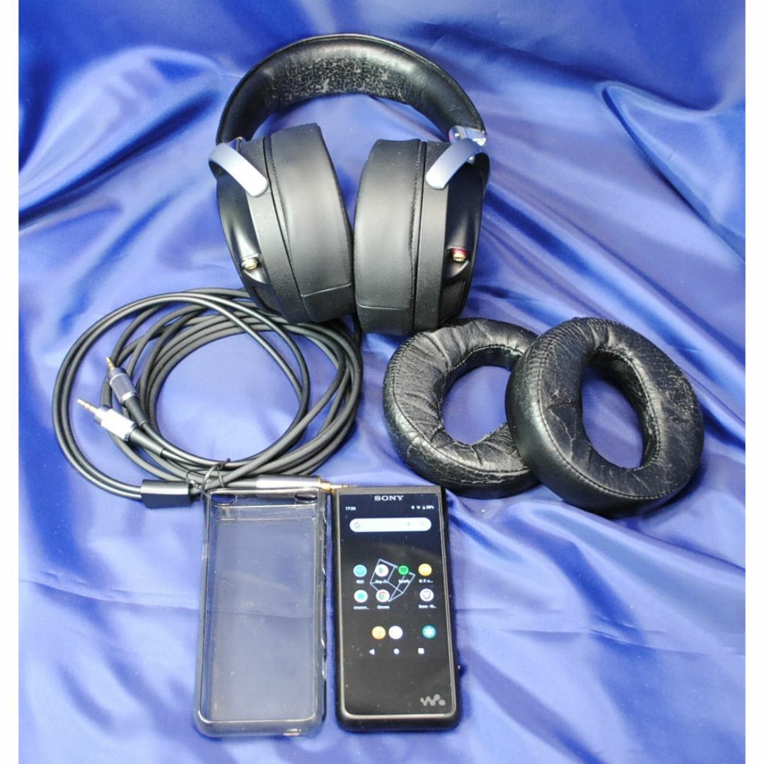 SONY(ソニー)の大人気商品 NW-ZX507+MDR-Z7 SDカード128G 新品イヤーパッド スマホ/家電/カメラのオーディオ機器(ヘッドフォン/イヤフォン)の商品写真