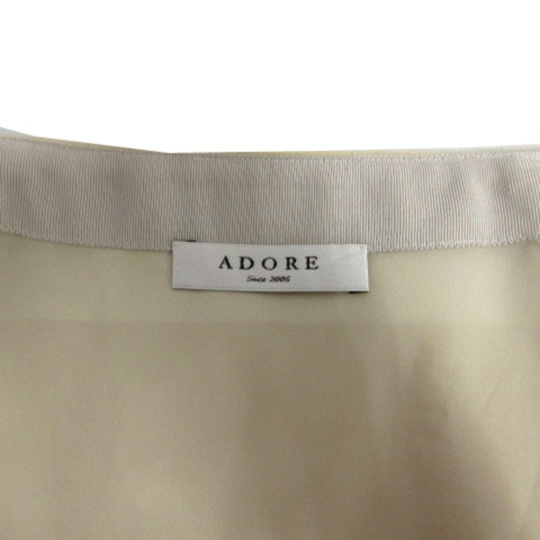 ADORE(アドーア)のADORE スカート 台形 ラップスカート ひざ丈 起毛 日本製 ベージュ 38 レディースのスカート(ひざ丈スカート)の商品写真