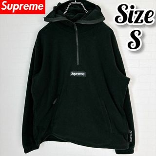 シュプリーム(Supreme)の【極美品】supreme Polartec ハーフジップ パーカー フリース(パーカー)