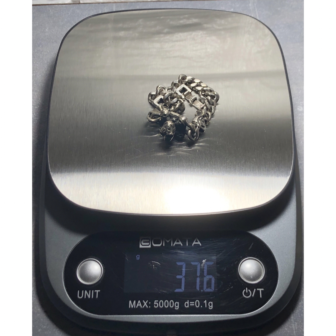 シルバーアクセサリー　スカル　ブレスレット　　silver 925 メンズのアクセサリー(ブレスレット)の商品写真