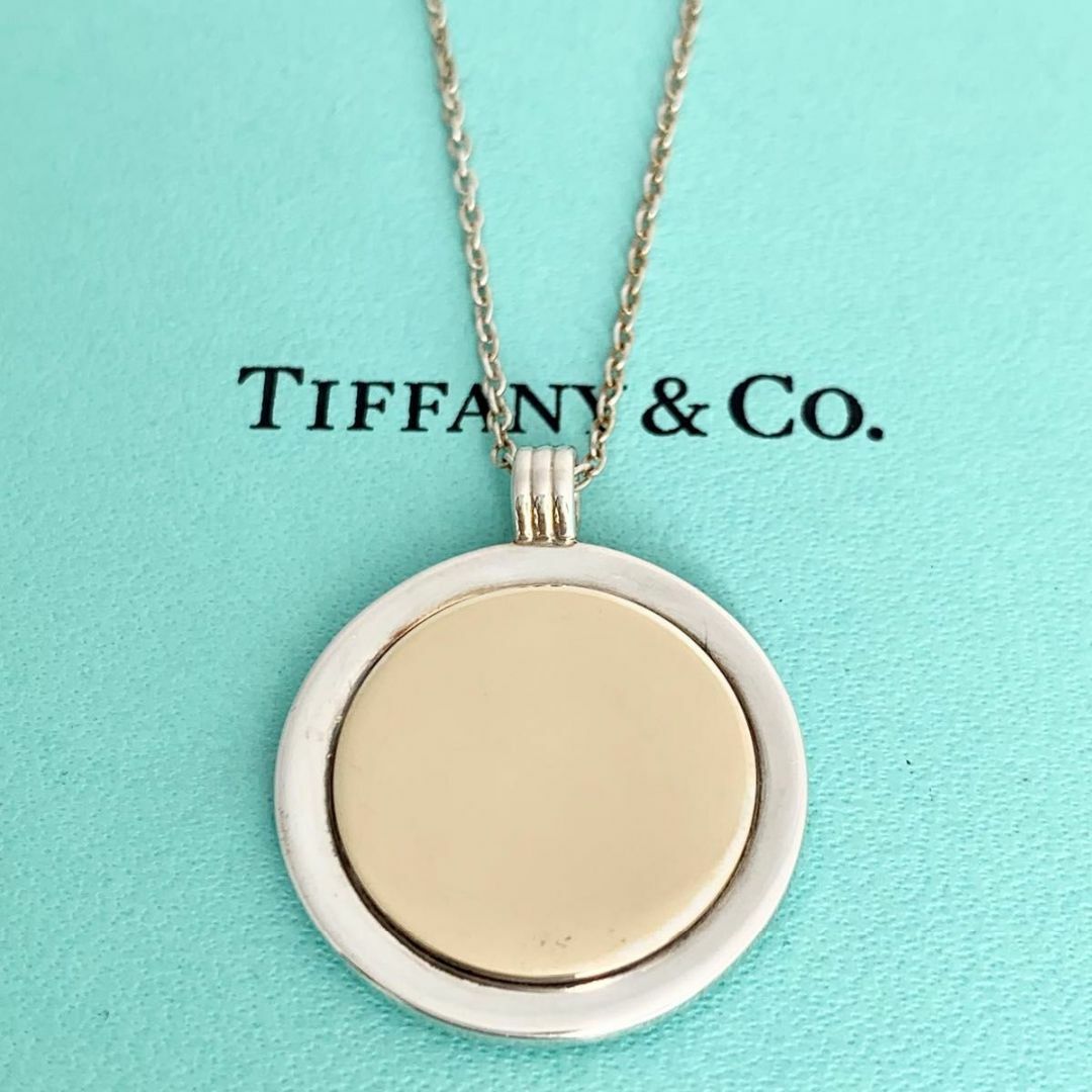 Tiffany & Co.(ティファニー)のティファニー ペンダントトップ コンビ コイン ネックレス １８KT y88 レディースのアクセサリー(ネックレス)の商品写真