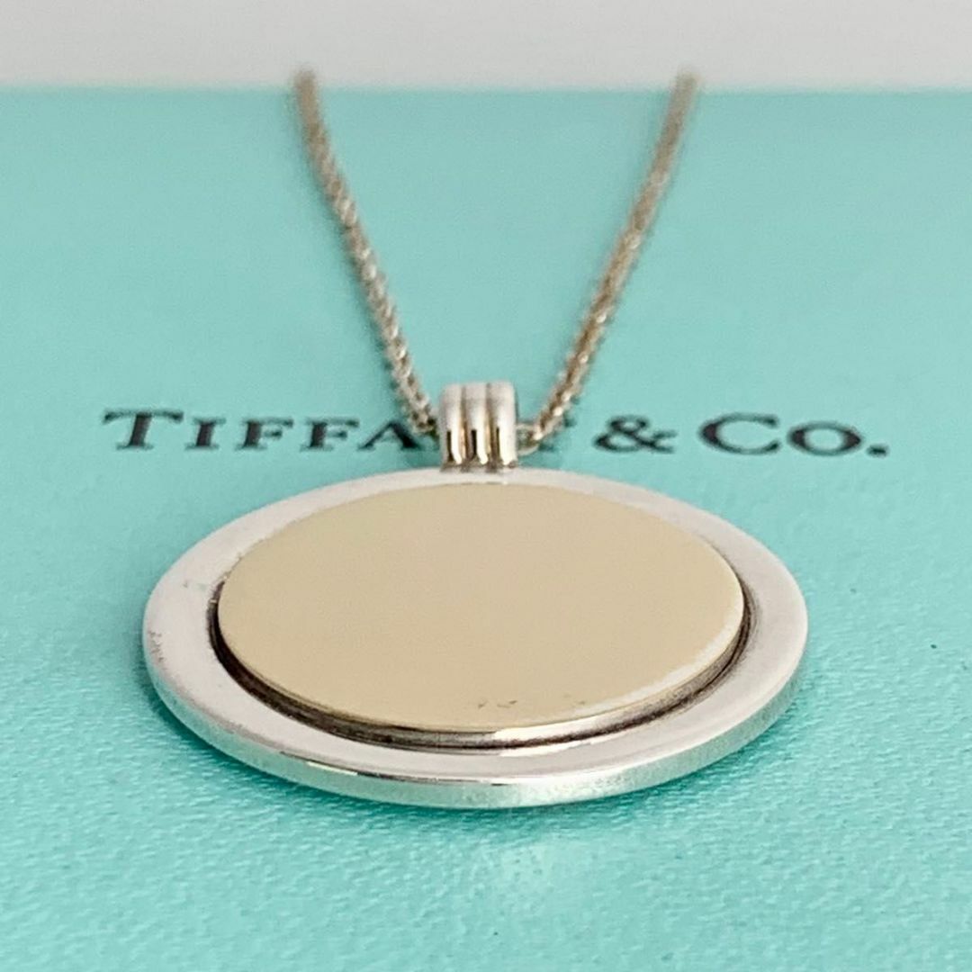 Tiffany & Co.(ティファニー)のティファニー ペンダントトップ コンビ コイン ネックレス １８KT y88 レディースのアクセサリー(ネックレス)の商品写真