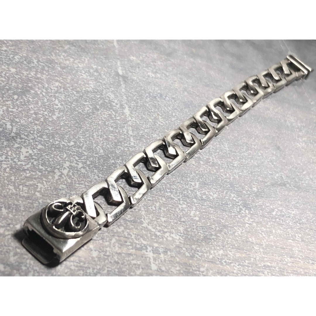 百合　シルバー　チェーンブレスレット　　silver 925 メンズのアクセサリー(ブレスレット)の商品写真