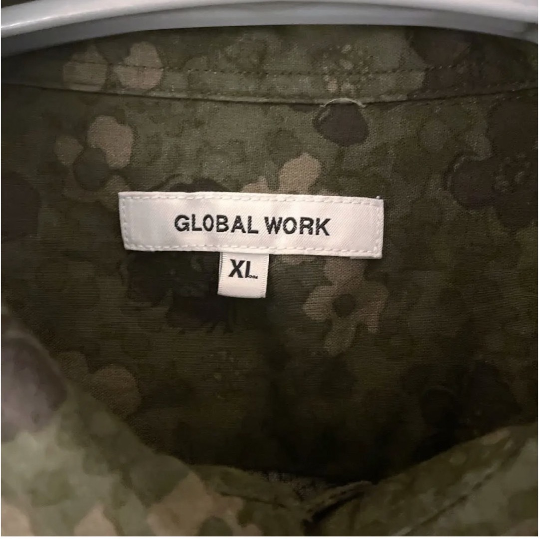 GLOBAL WORK(グローバルワーク)のGLOBAL WORK 長袖シャツ　総柄　花柄　XLサイズ　グローバルワーク メンズのトップス(シャツ)の商品写真