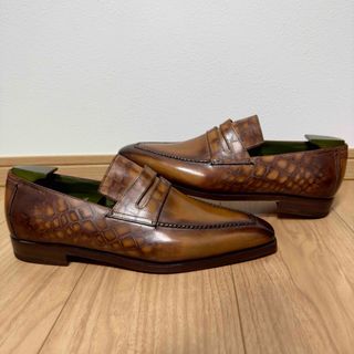 ベルルッティ(Berluti)の新品 定価42万 ベルルッティ アンディ アリゲーターパティーヌレザーローファー(ドレス/ビジネス)