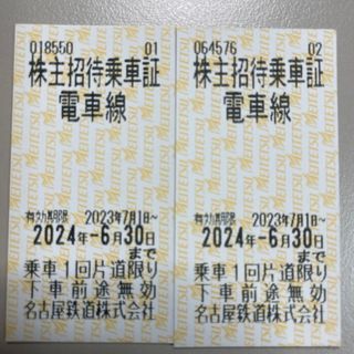 ★名鉄株主優待乗車券⚫︎2枚セット★送料無料(鉄道乗車券)