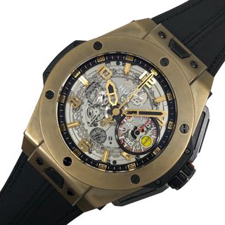 ウブロ(HUBLOT)の　ウブロ HUBLOT ビッグバン フェラーリ マジックゴールド 401.MX.0123.VR マジックゴールド/ラバーストラップ 自動巻き メンズ 腕時計(その他)