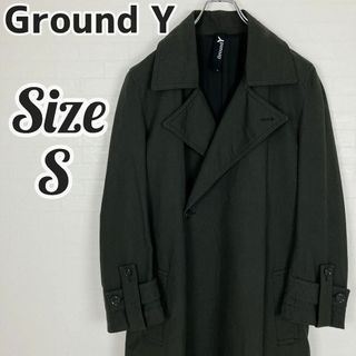 Ground Y - 【美品】groundY ロングコート ブラック カーキ ビッグシルエット