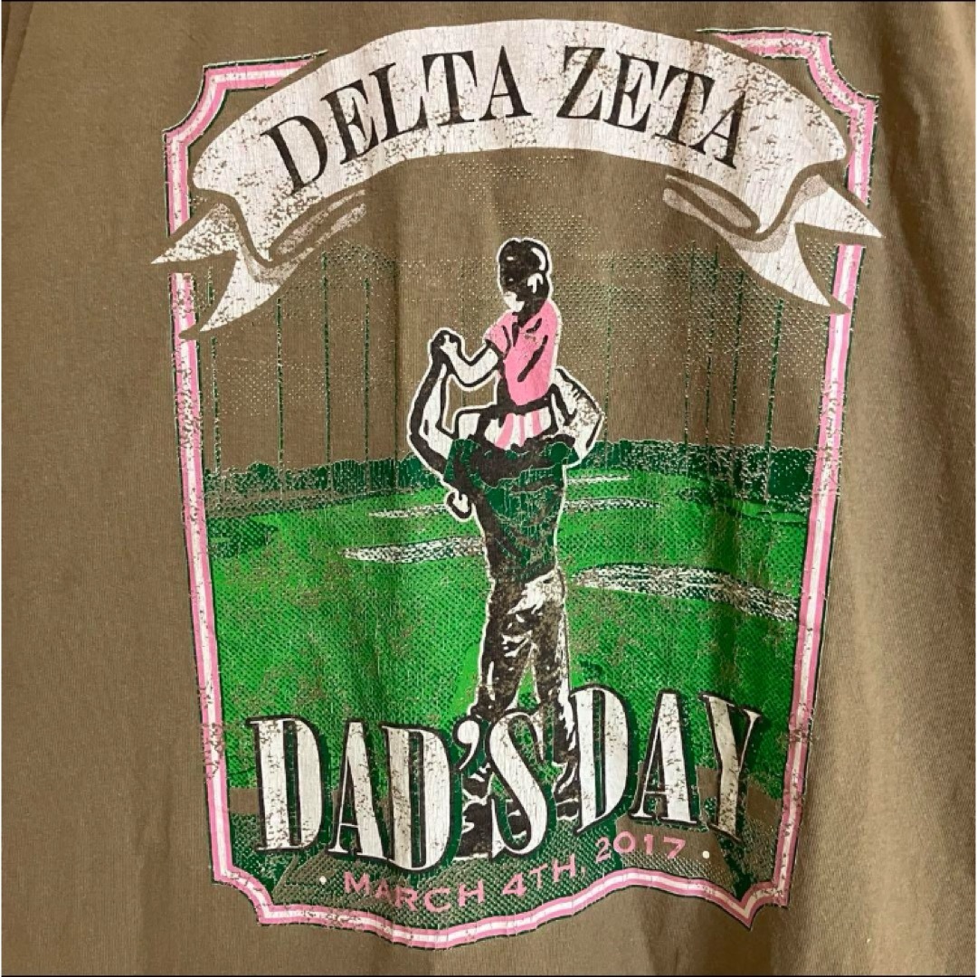 マイアミ大学デルタゼータビッグロゴカレッジ父の日Tシャツtシャツオーバーサイズ メンズのトップス(Tシャツ/カットソー(半袖/袖なし))の商品写真