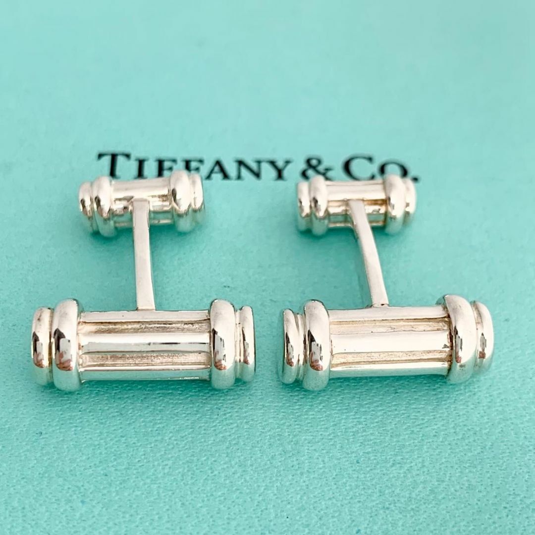 Tiffany & Co.(ティファニー)のTIFFANY&Co. ティファニーカフスリンクス ボタン シルバー x4 メンズのファッション小物(カフリンクス)の商品写真