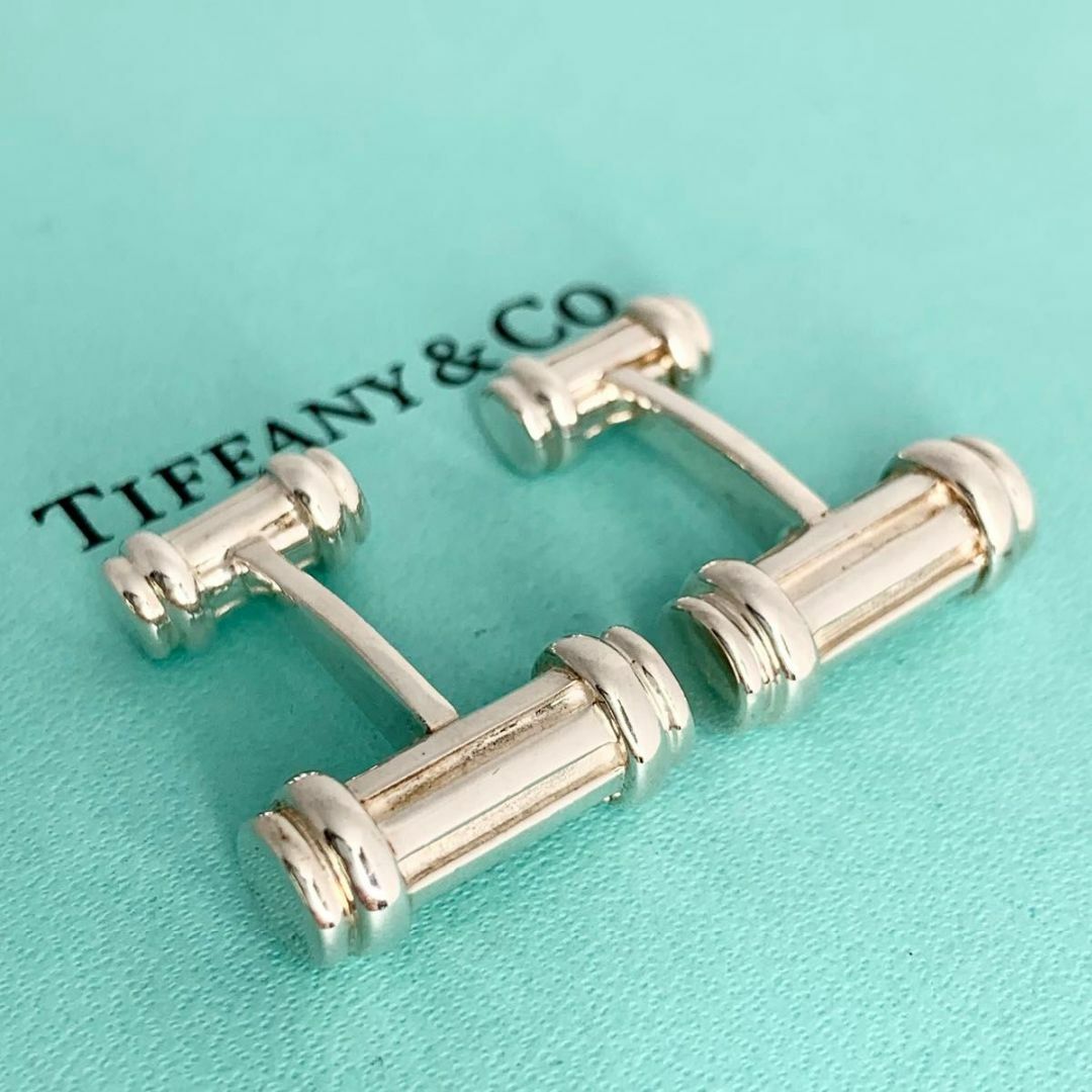 Tiffany & Co.(ティファニー)のTIFFANY&Co. ティファニーカフスリンクス ボタン シルバー x4 メンズのファッション小物(カフリンクス)の商品写真