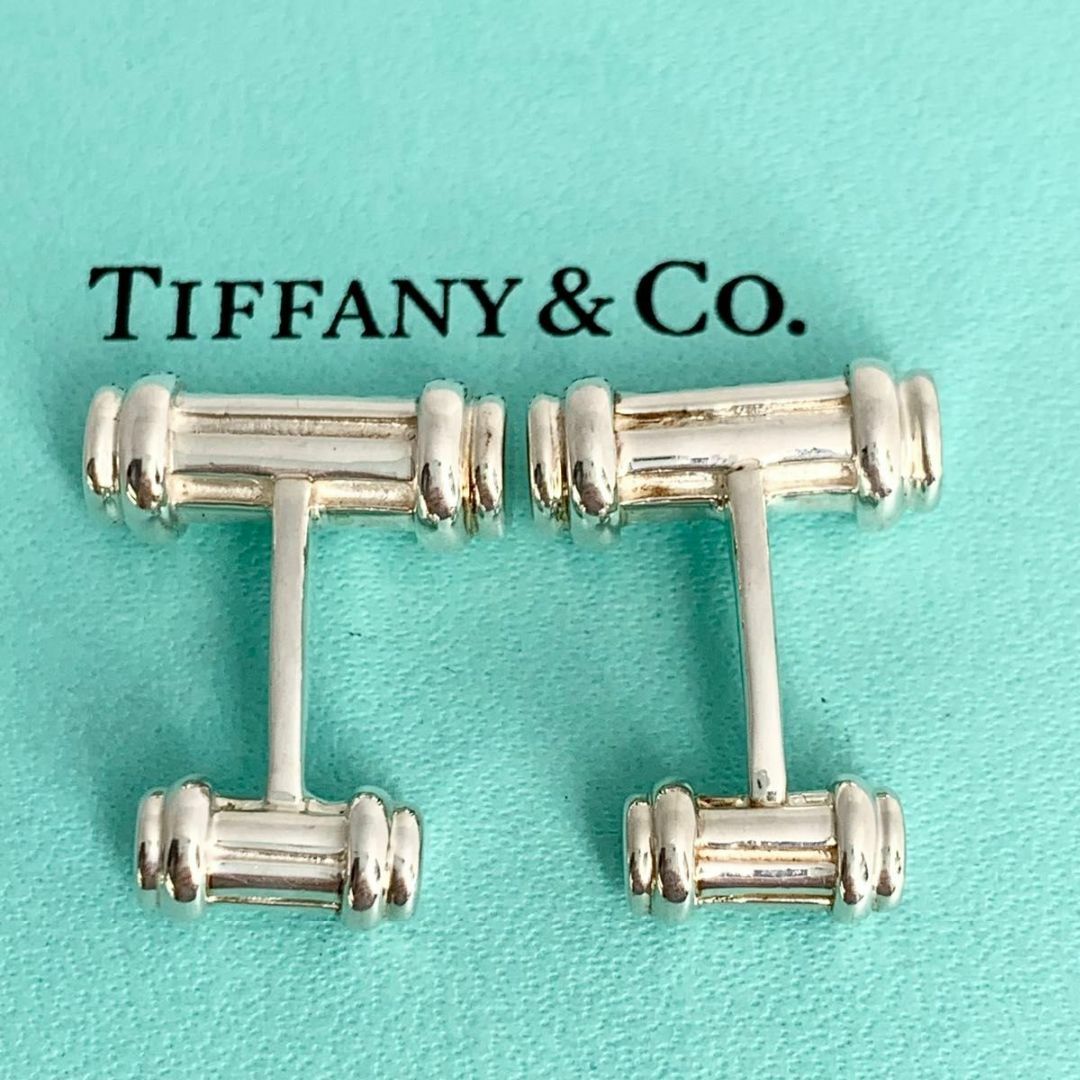 Tiffany & Co.(ティファニー)のTIFFANY&Co. ティファニーカフスリンクス ボタン シルバー x4 メンズのファッション小物(カフリンクス)の商品写真