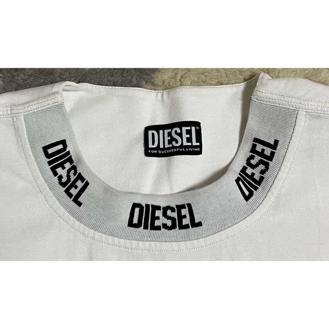 DIESEL(ディーゼル)のDIESEL ディーゼル ロゴリブTシャツ　M メンズのトップス(Tシャツ/カットソー(半袖/袖なし))の商品写真