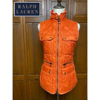 ラルフローレン(Ralph Lauren)の【美品】ラルフローレン ダウンベスト オレンジ S(ベスト/ジレ)