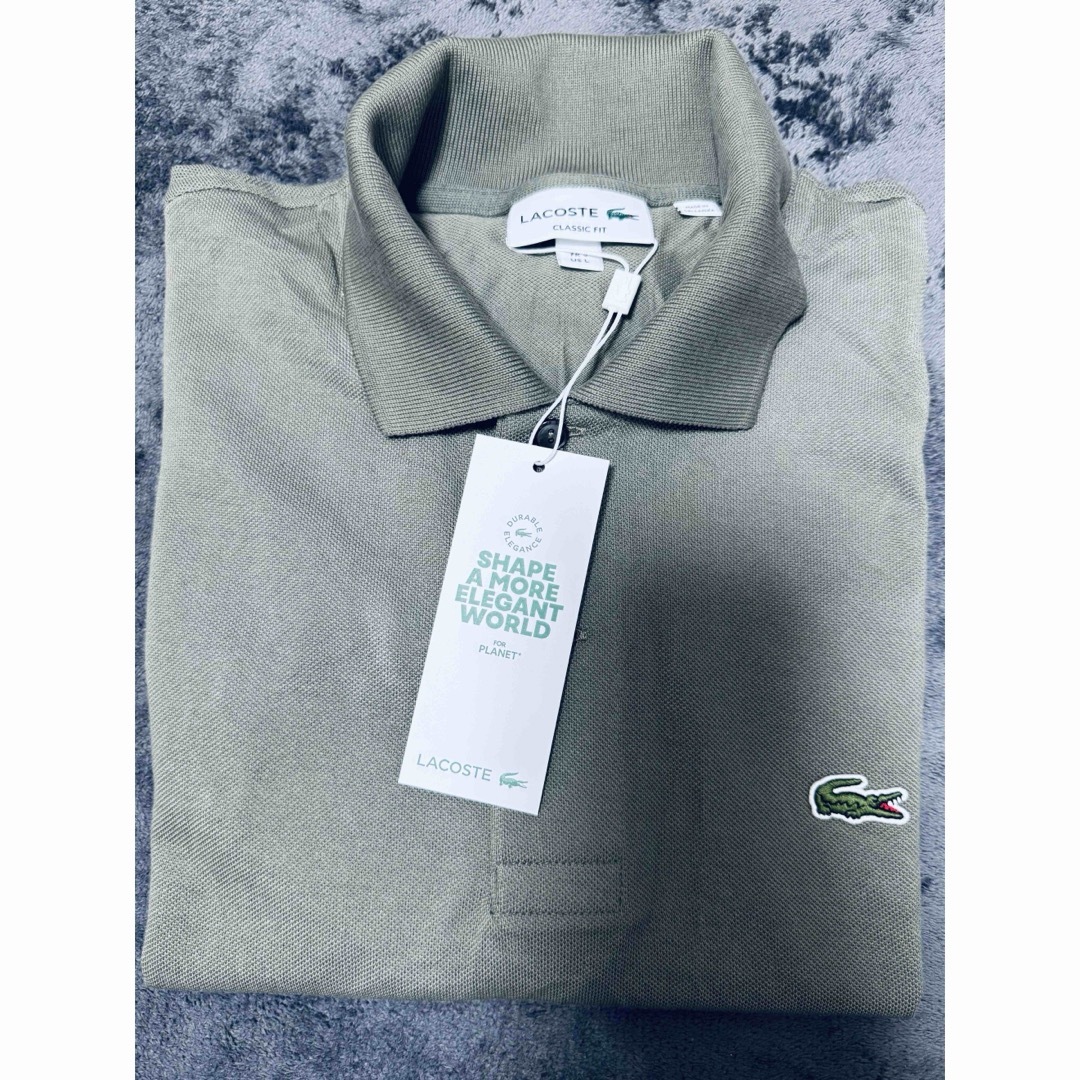 LACOSTE(ラコステ)の新品Lacoste ラコステ.  クラシックフィット半袖L サイズ 日本未発売 メンズのトップス(ポロシャツ)の商品写真